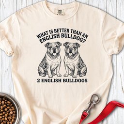 2 English Bulldog Premium Tee Gift For Dog Lover