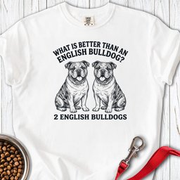 2 English Bulldog Premium Tee Gift For Dog Lover