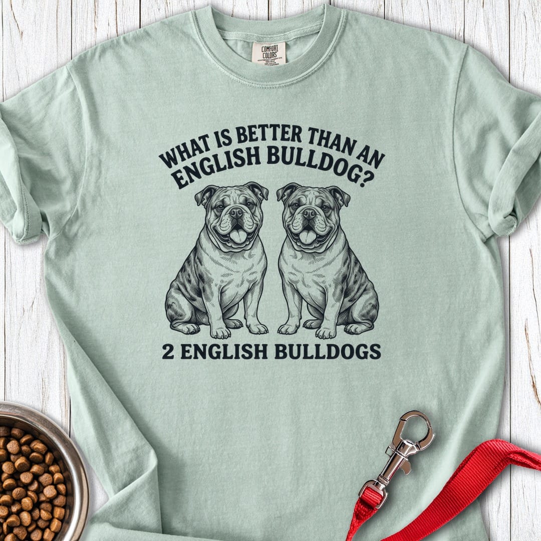 2 English Bulldog Premium Tee Gift For Dog Lover