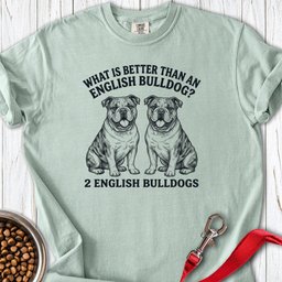 2 English Bulldog Premium Tee Gift For Dog Lover