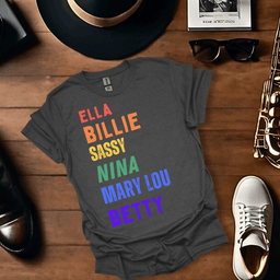 Damsels Of Jazz T Shirt Gift For Music Lover