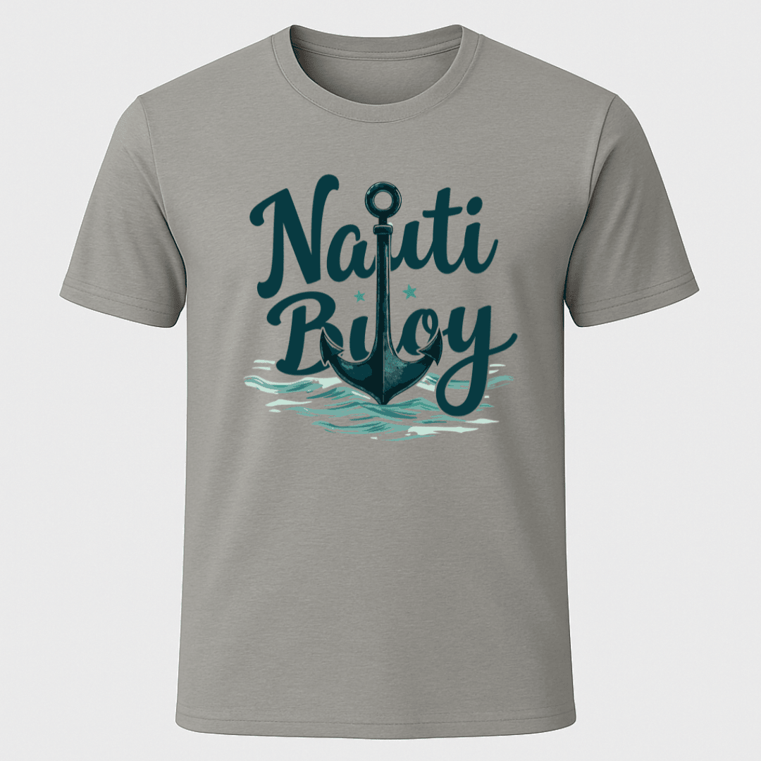 Nauti Buoy Vintage T Shirt Gift For Boat Owner