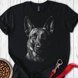Belgian Malinois Engraved T Shirt Gift For Dog Lover