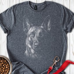Belgian Malinois Engraved T Shirt Gift For Dog Lover