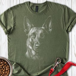 Belgian Malinois Engraved T Shirt Gift For Dog Lover