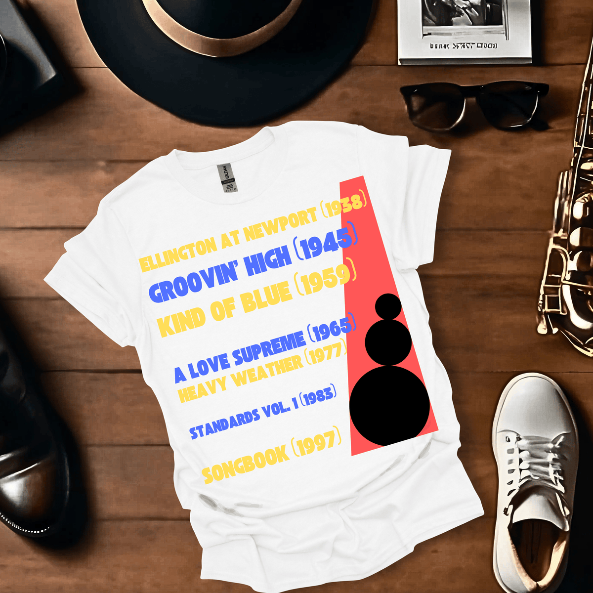 Sixty Years Of Jazz T Shirt Gift For Music Lover