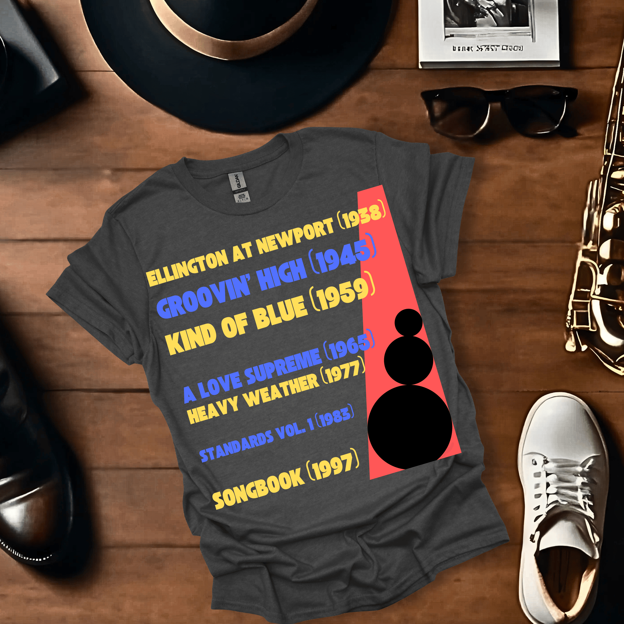 Sixty Years Of Jazz T Shirt Gift For Music Lover