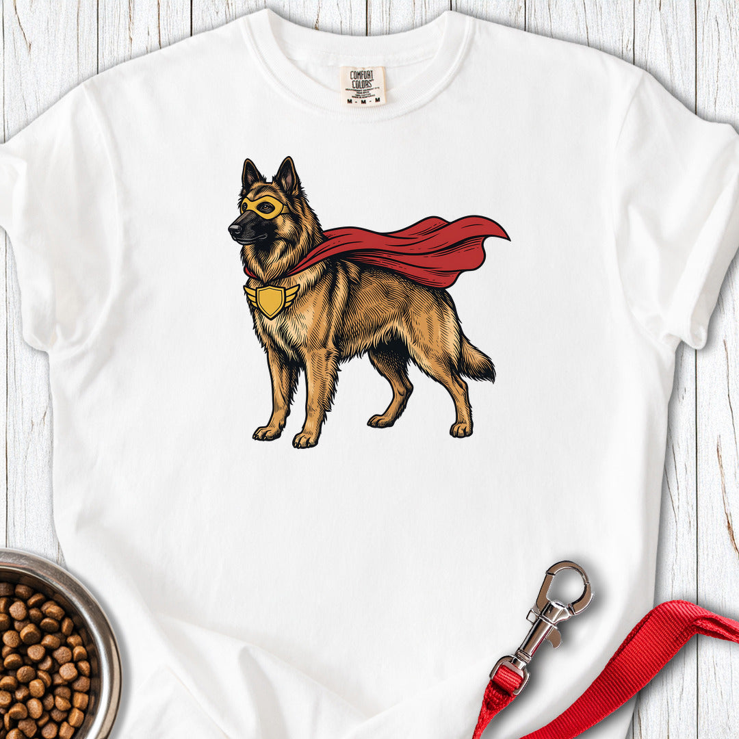 Belgian Tervuren Superhero Premium Tee Gift For Dog Lover