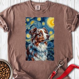 Australian Shepherd Van Gogh Premium Tee Gift For Dog Lover