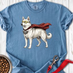 Berger Blanc Suisse Superhero Premium Tee Gift For Dog Lover