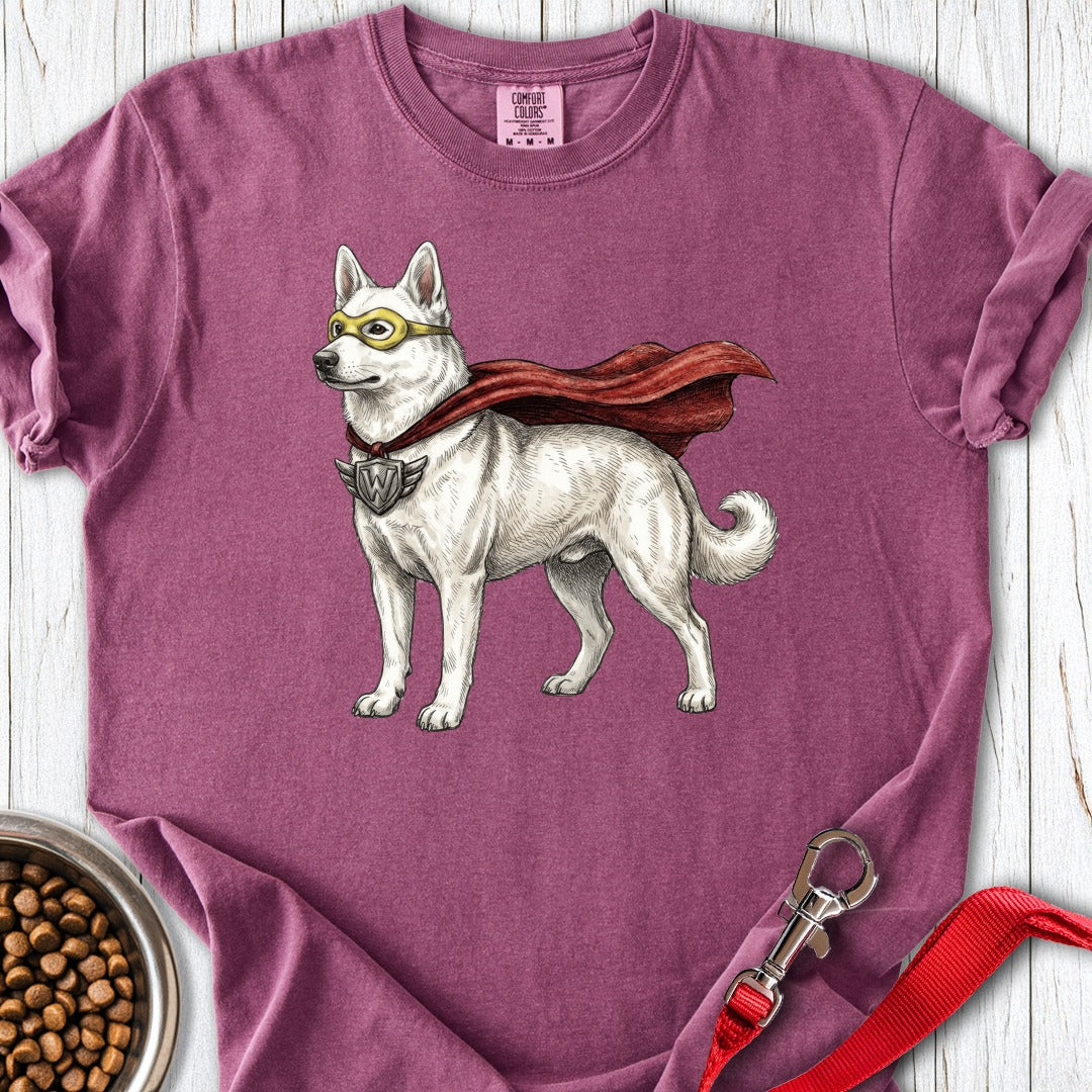 Berger Blanc Suisse Superhero Premium Tee Gift For Dog Lover