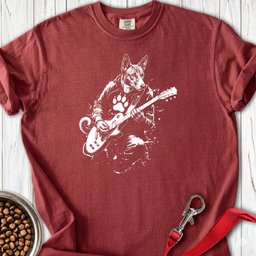 Basenji Guitar Premium Tee Gift For Dog Lover