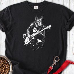 Basenji Guitar Premium Tee Gift For Dog Lover