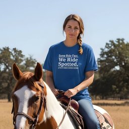 We Ride Spotted T Shirt Gift For Horse Lover