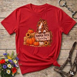 Pumpkin Patch T Shirt Gift For Horse Lover