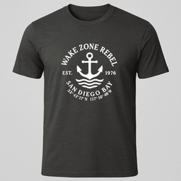 Wake Zone Rebel San Diego T Shirt Gift For Boat Owner