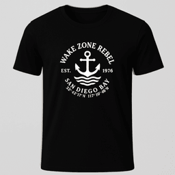 Wake Zone Rebel San Diego T Shirt Gift For Boat Owner