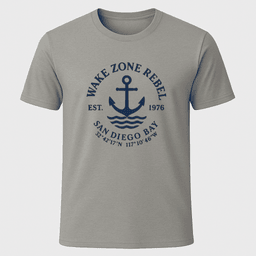 Wake Zone Rebel San Diego T Shirt Gift For Boat Owner