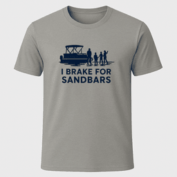 I Break For Sandbars T Shirt Gift For Boat Owner