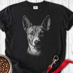Basenji Engraved Premium Tee Gift For Dog Lover