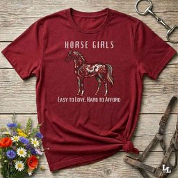 Horse Girls T Shirt Gift For Horse Lover