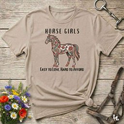 Horse Girls T Shirt Gift For Horse Lover