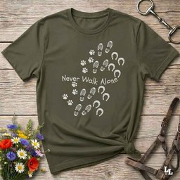 Never Walk Alone T Shirt Gift For Horse Lover