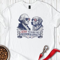 250 Year USA Golden Retriever T Shirt Gift For Dog Lover