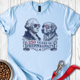250 Year USA Golden Retriever T Shirt Gift For Dog Lover