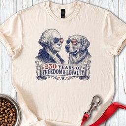 250 Year USA Golden Retriever T Shirt Gift For Dog Lover