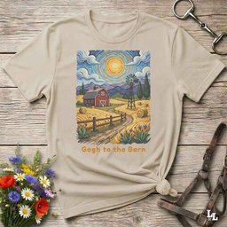 Gogh To The Barn T Shirt Gift For Horse Lover