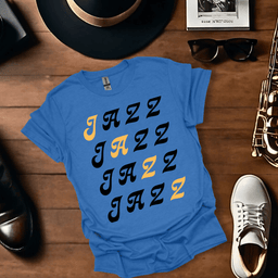 Jazz Diagonal T Shirt Gift For Music Lover