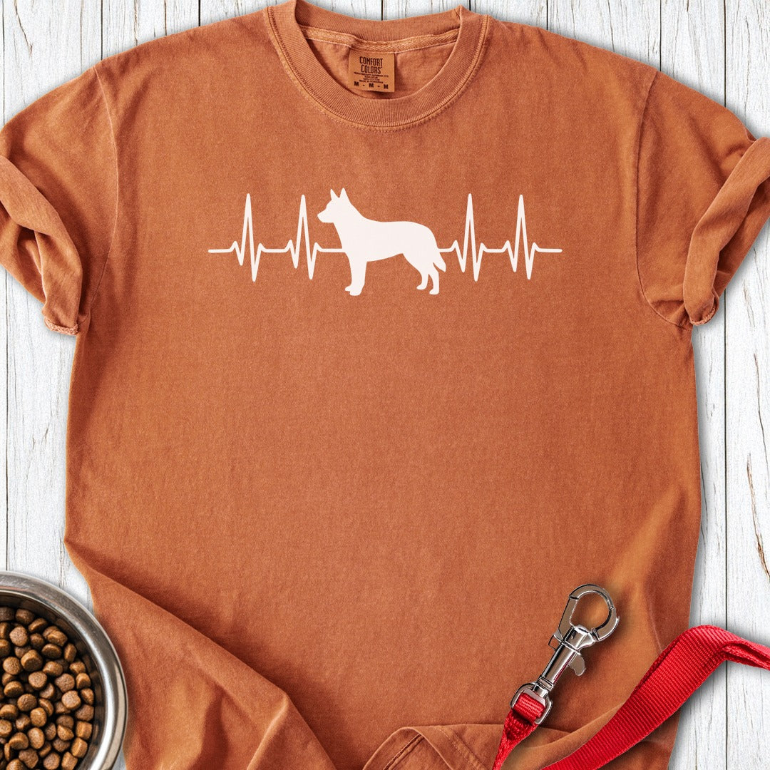 Australian Cattle Dog Heartbeat Premium Tee Gift For Dog Lover