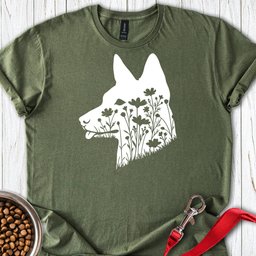 Basenji Flowers T Shirt Gift For Dog Lover