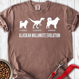 Alaskan Malamute Evolution Premium Tee Gift For Dog Lover