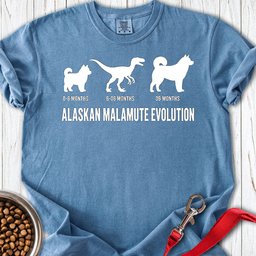 Alaskan Malamute Evolution Premium Tee Gift For Dog Lover