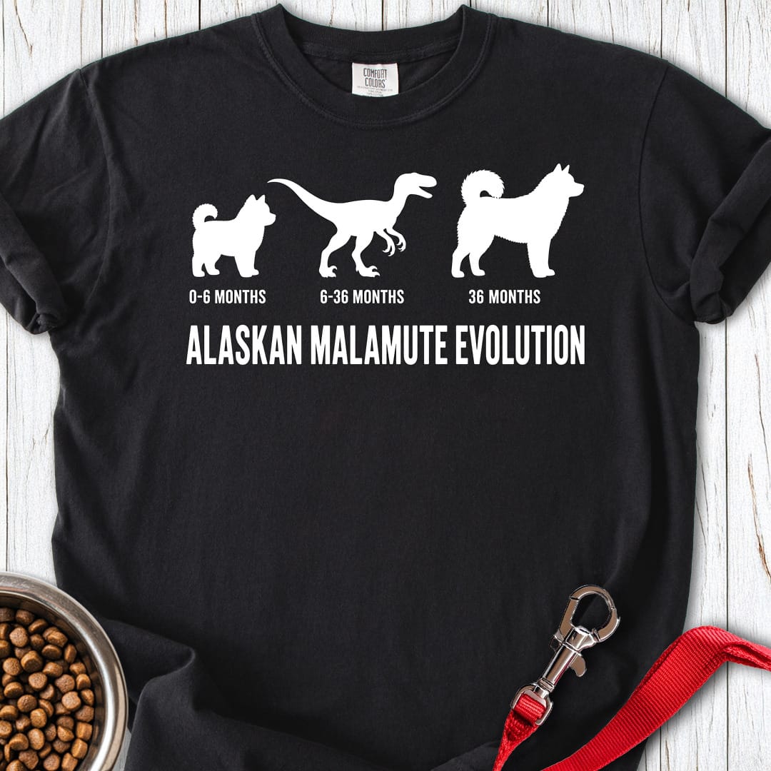 Alaskan Malamute Evolution Premium Tee Gift For Dog Lover