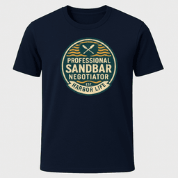 Sandbar Badge T Shirt Gift For Boat Owner