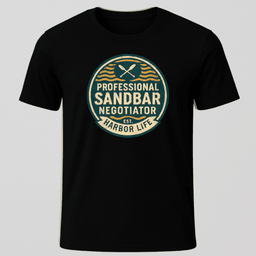Sandbar Badge T Shirt Gift For Boat Owner