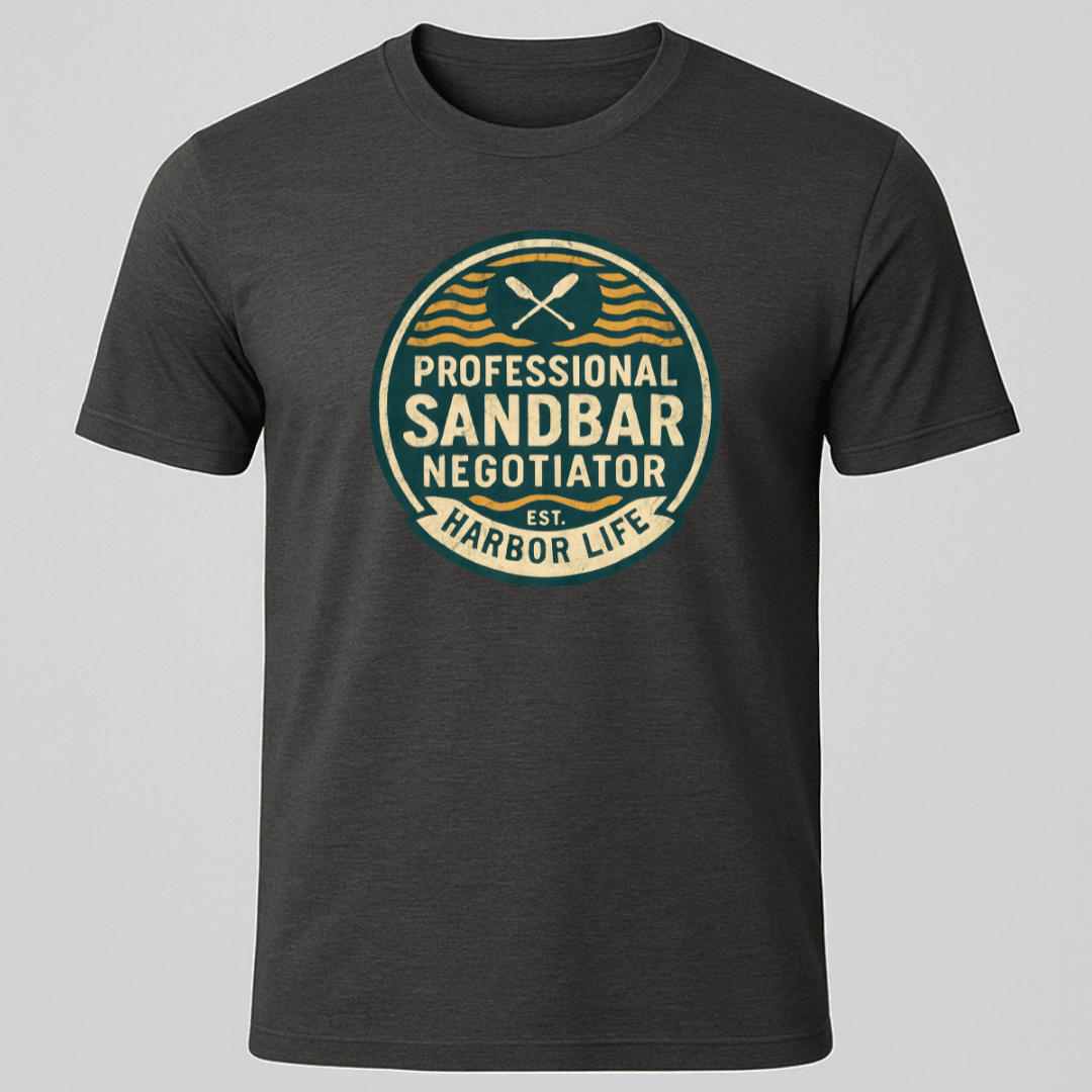Sandbar Badge T Shirt Gift For Boat Owner