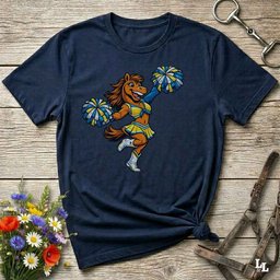 Cheerleader T Shirt Gift For Horse Lover