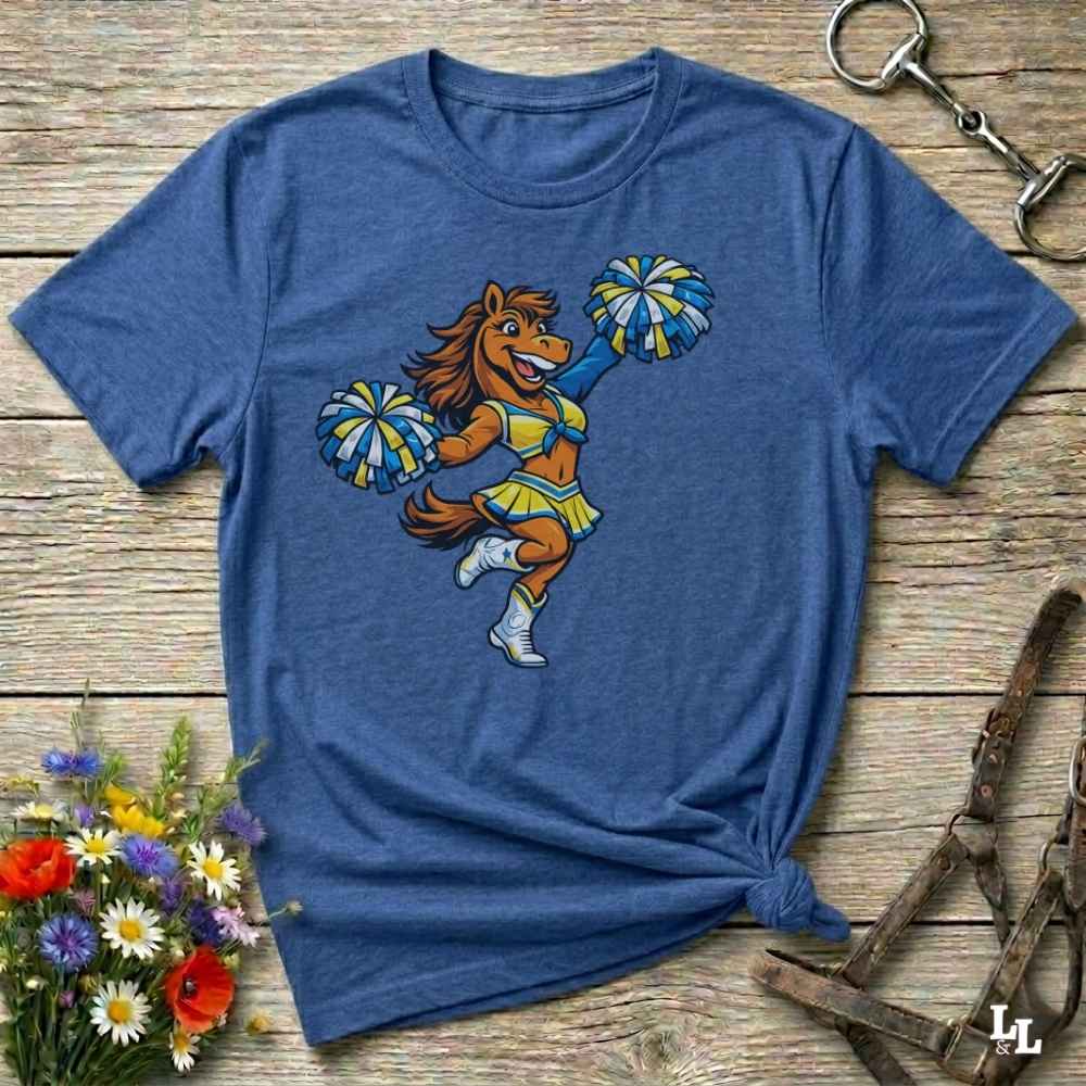 Cheerleader T Shirt Gift For Horse Lover