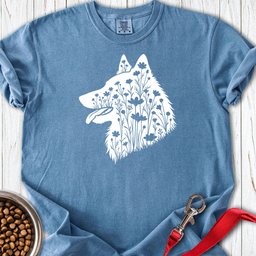Belgian Tervuren Flowers Premium Tee Gift For Dog Lover