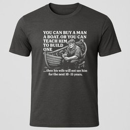Teach A Man T Shirt Gift For Boat Owner