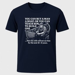 Teach A Man T Shirt Gift For Boat Owner