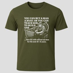 Teach A Man T Shirt Gift For Boat Owner