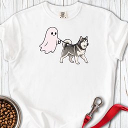 Alaskan Malamute Ghost Walk Premium Tee Gift For Dog Lover