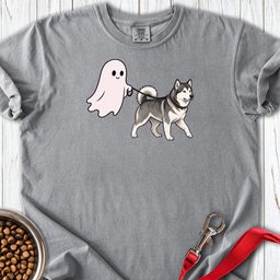 Alaskan Malamute Ghost Walk Premium Tee Gift For Dog Lover