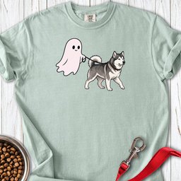 Alaskan Malamute Ghost Walk Premium Tee Gift For Dog Lover