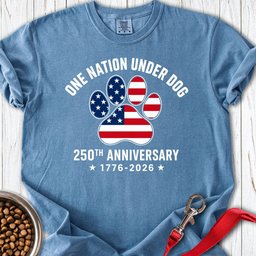 250 Years USA Dog 2 Premium Tee Gift For Dog Lover